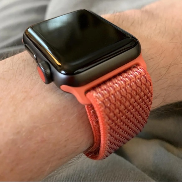 NEW Nectarine Orange Apple Watch Sport Loop Band - Picture 3 of 5